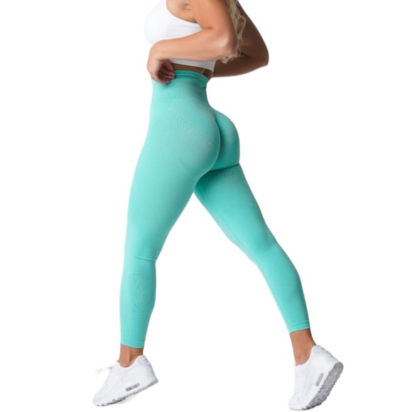 NVGTN Pants - NVGTN Mint Aqua Contour Seamless Leggings Size XL
